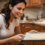 Pre-baking the pizza base