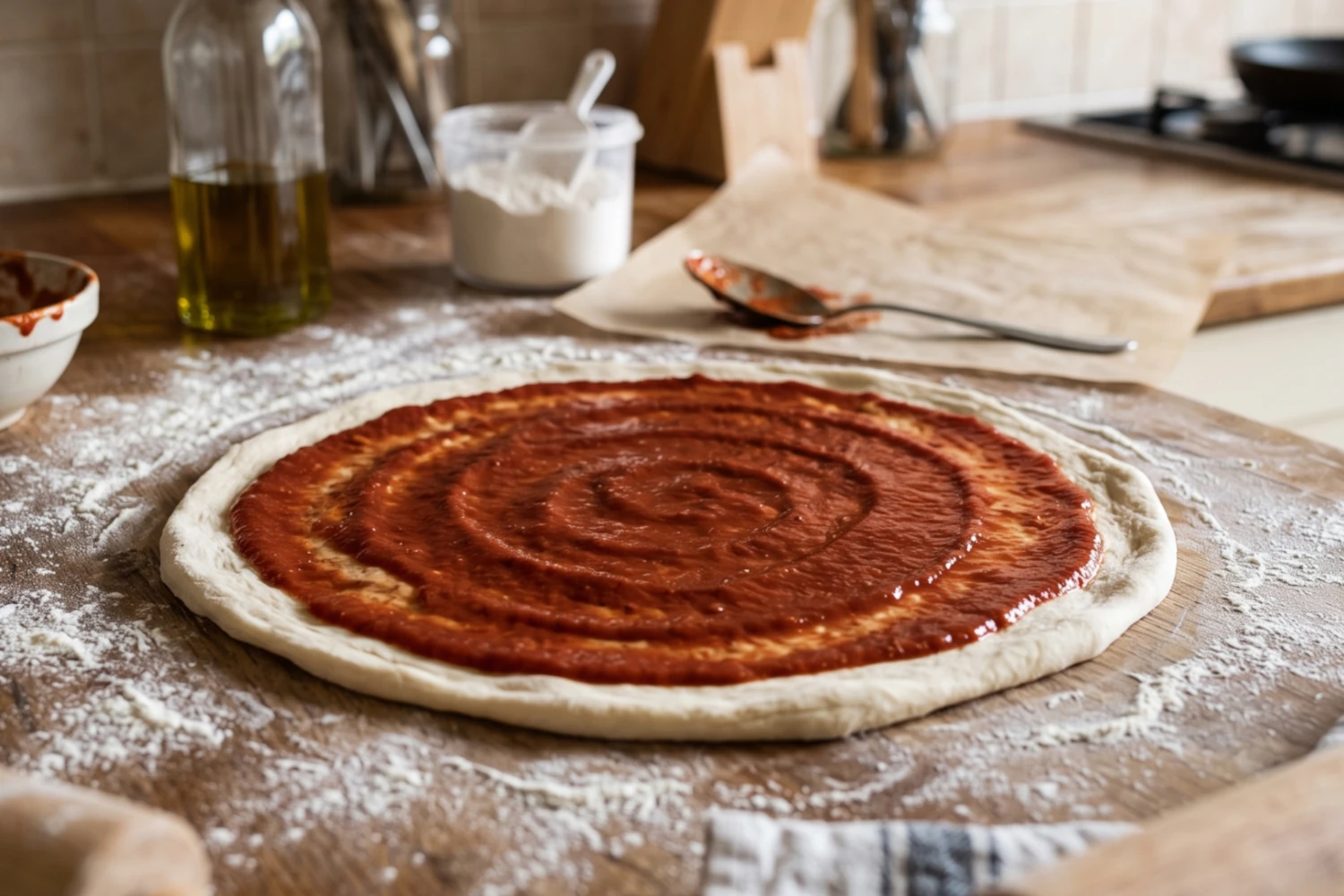 Easy No-Cook Pizza Sauce with Tomato Paste
