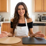 Gia comparing pizza stone and pizza steel